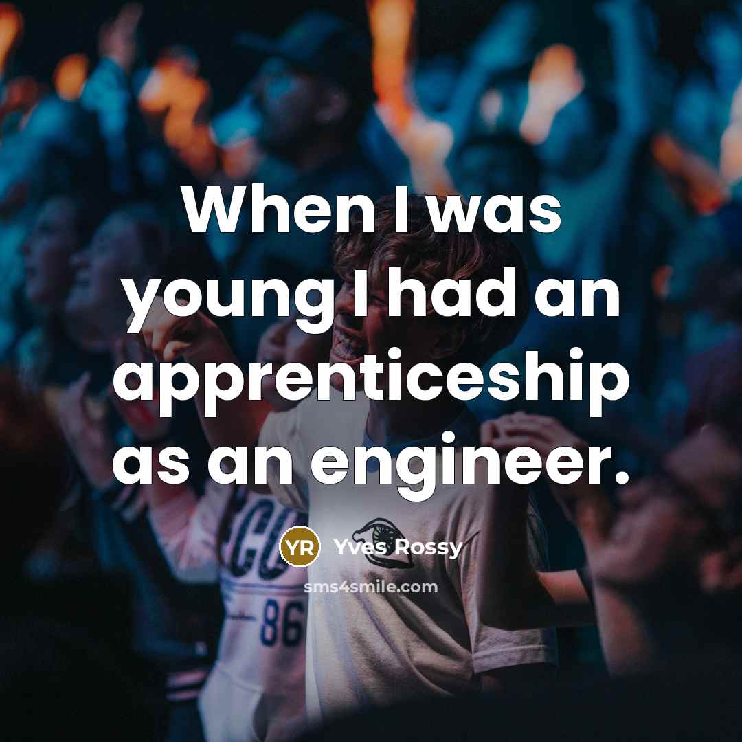 “When I was young I had an apprenticeship as an…” quote by Yves Rossy