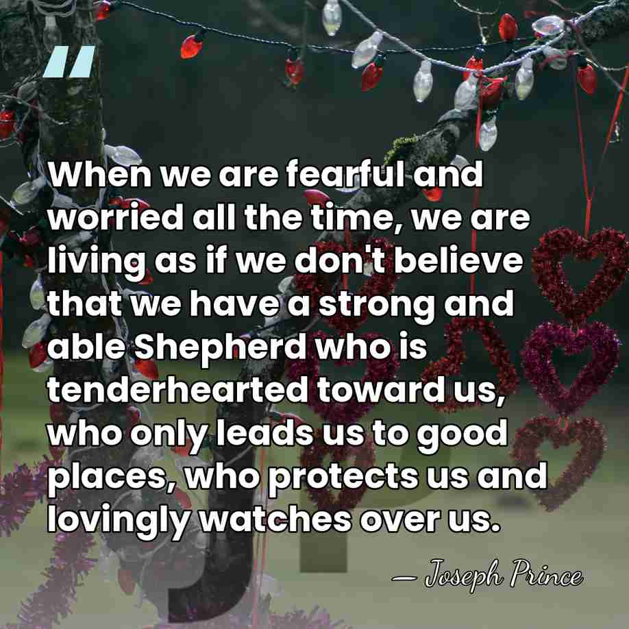 When we are fearful and worried all the time, we are living&hellip; - Joseph Prince