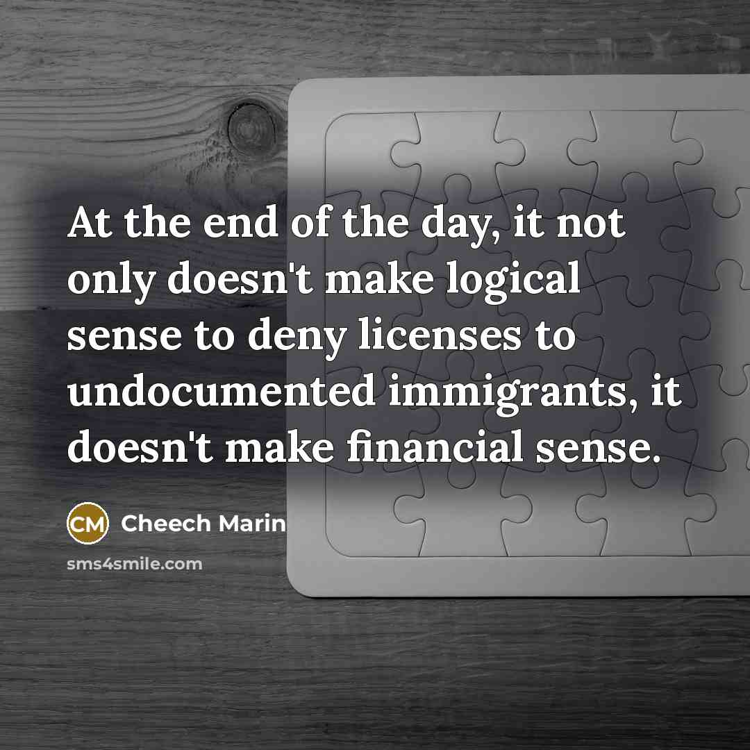 “At the end of the day, it not only doesn't…” quote by Cheech Marin