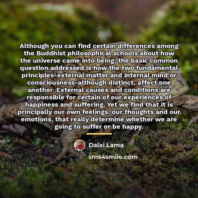 “Although you can find certain differences among the Buddhist philosophical…” quote by Dalai Lama