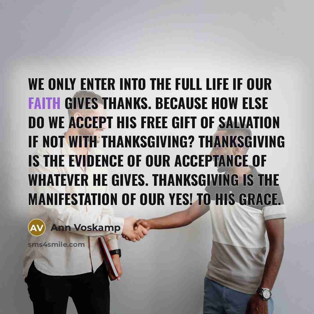 “We only enter into the full life if our faith…” quote by Ann Voskamp