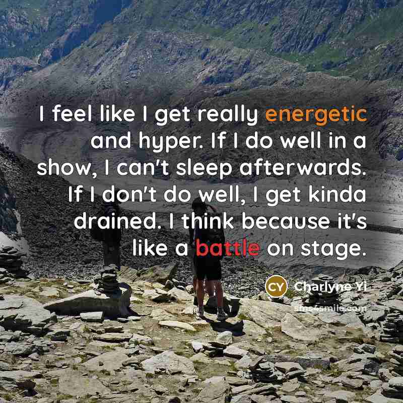 “I feel like I get really energetic and hyper. If…” quote by Charlyne Yi