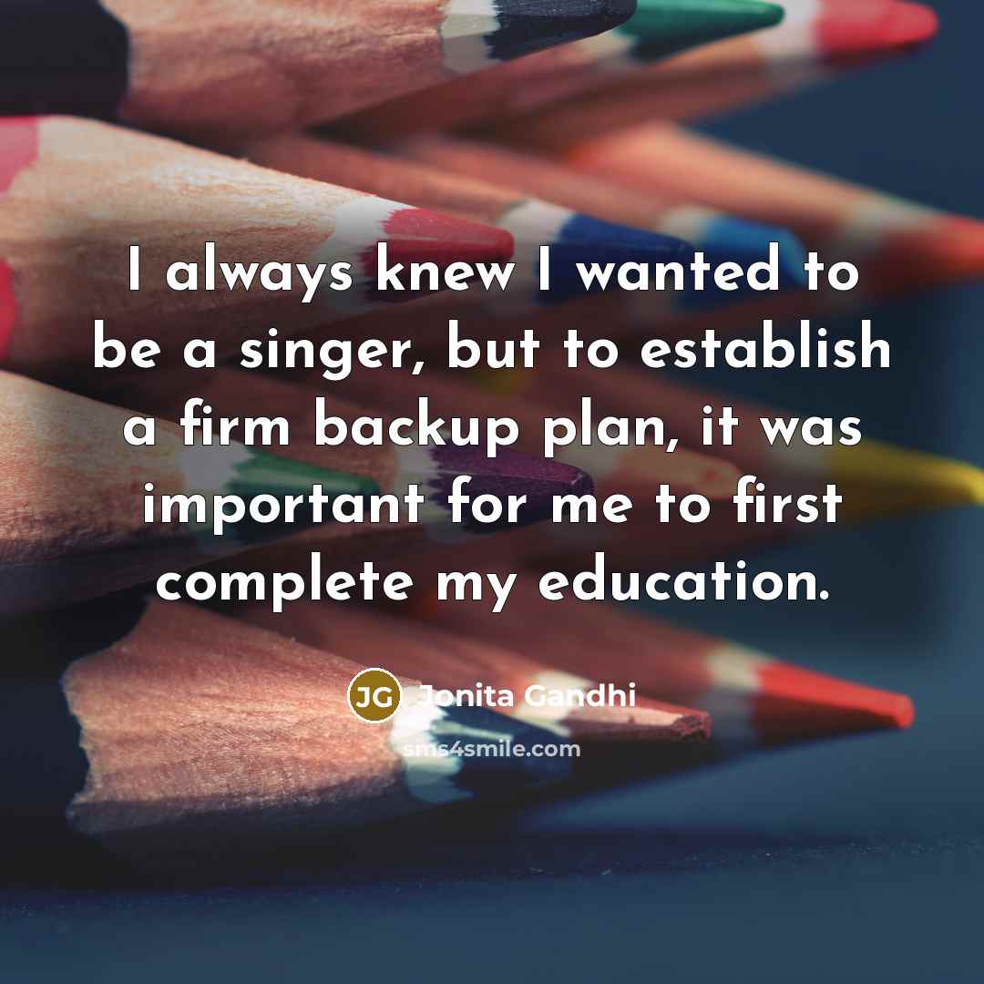 “I always knew I wanted to be a singer, but…” quote by Jonita Gandhi
