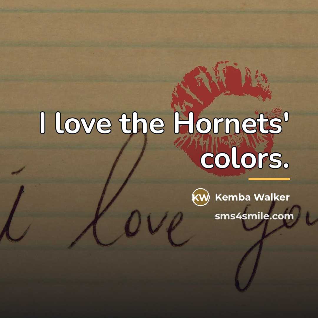 “I love the Hornets' colors.…” quote by Kemba Walker