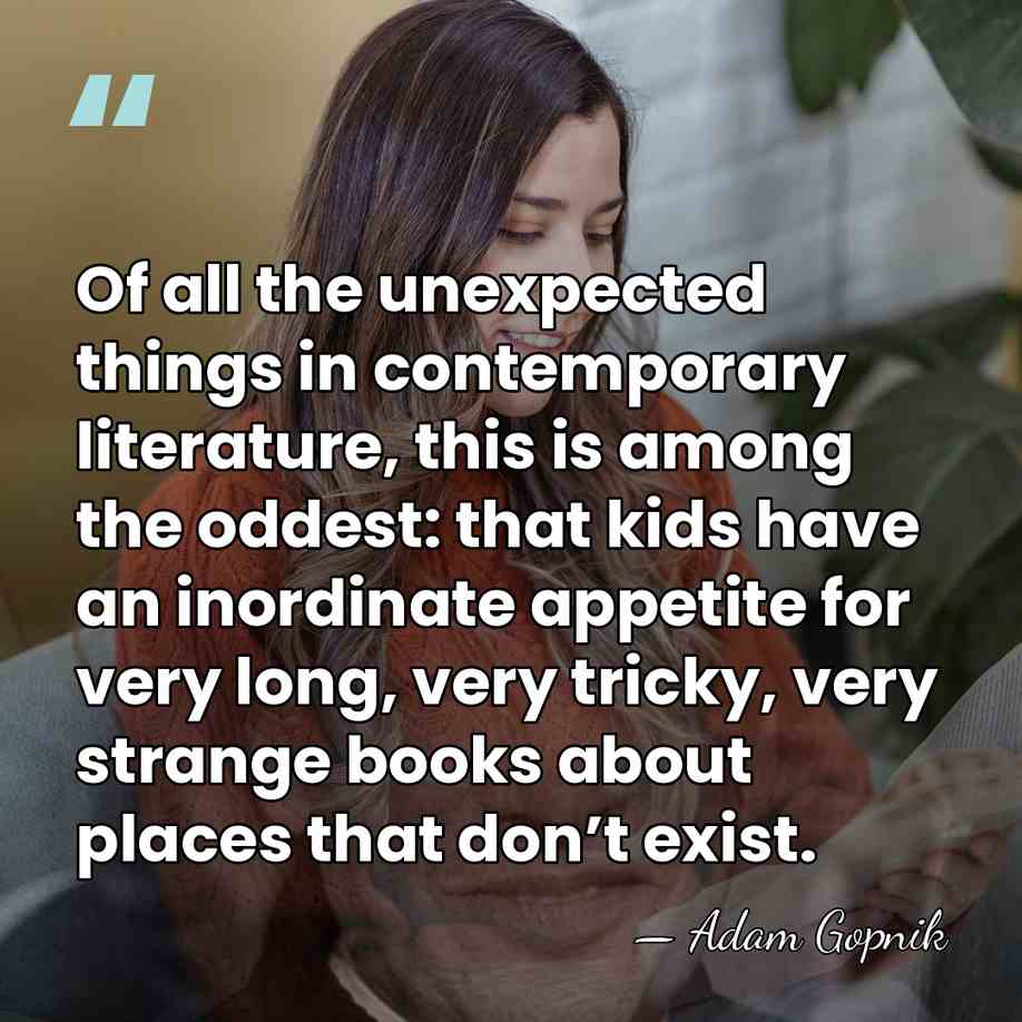 Of all the unexpected things in contemporary literature, this is among the&hellip; - Adam Gopnik