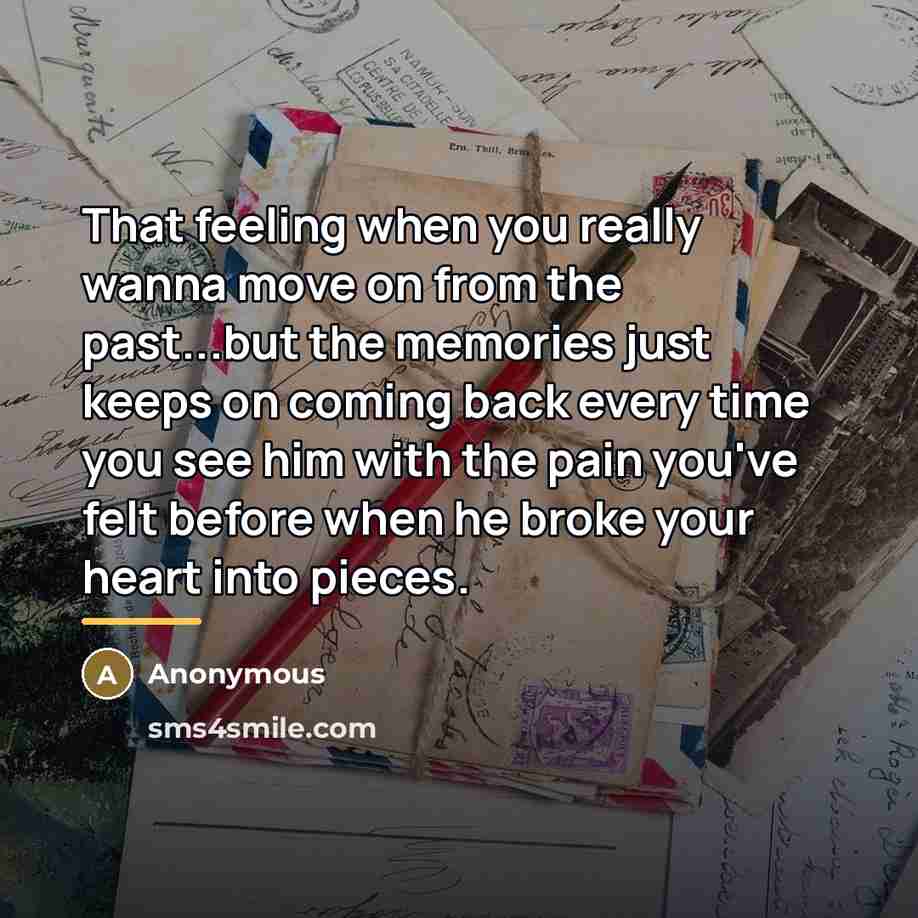 “That feeling when you really wanna move on from the…” quote by Anonymous
