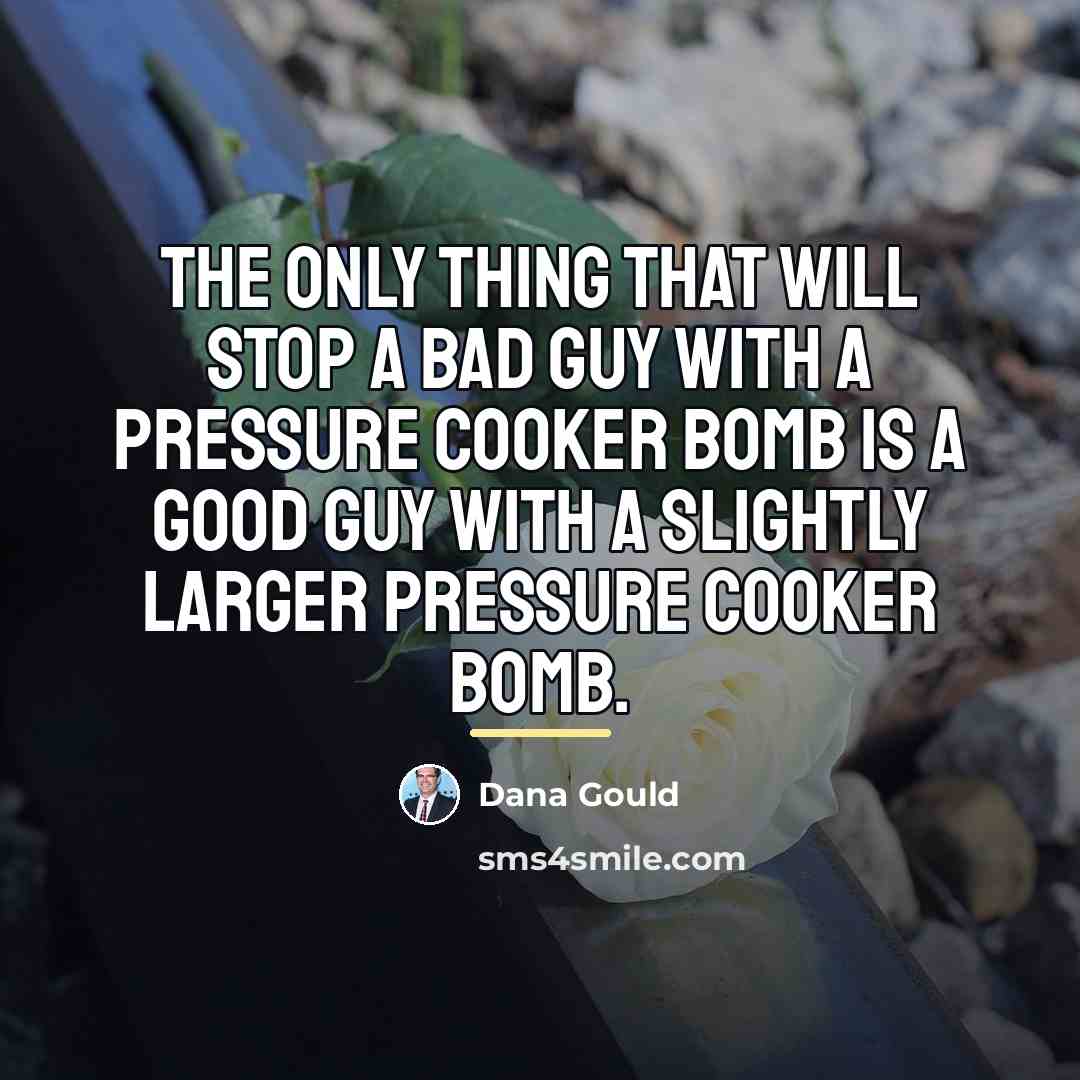 “The only thing that will stop a bad guy with…” quote by Dana Gould