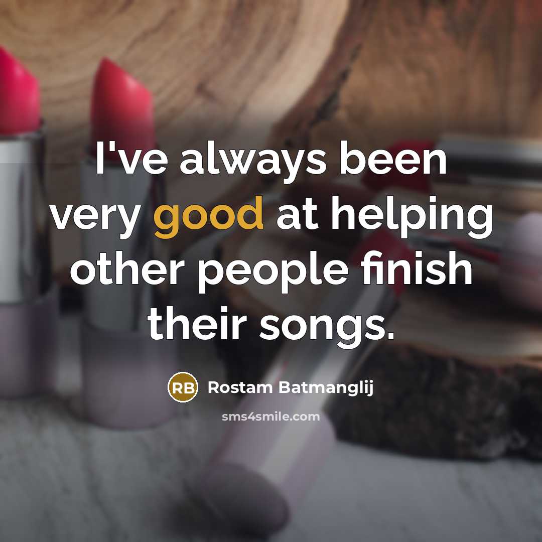 “I've always been very good at helping other people finish…” quote by Rostam Batmanglij