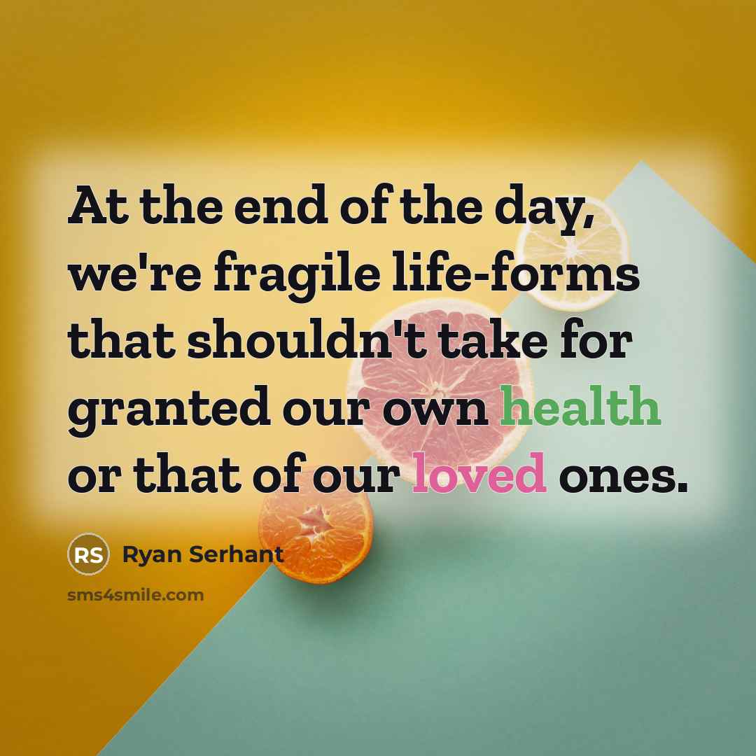 “At the end of the day, we're fragile life-forms that…” quote by Ryan Serhant