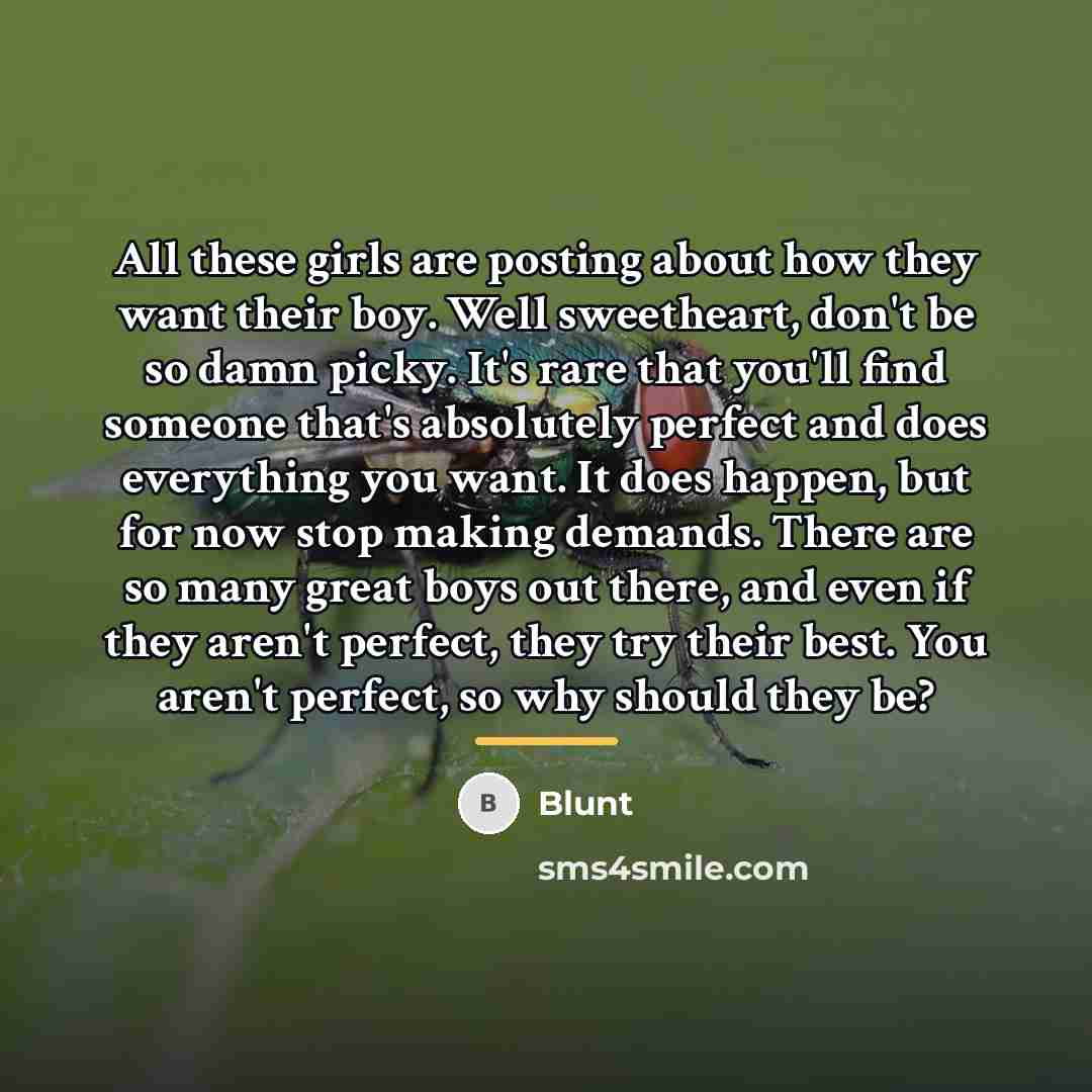 “All these girls are posting about how they want their…” quote by Blunt