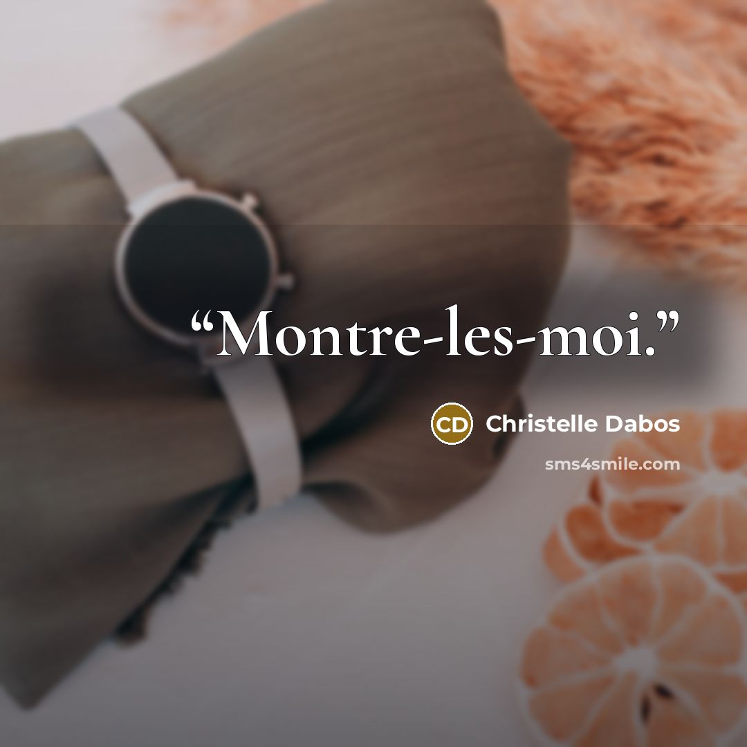 “Montre-les-moi.” quote by Christelle Dabos