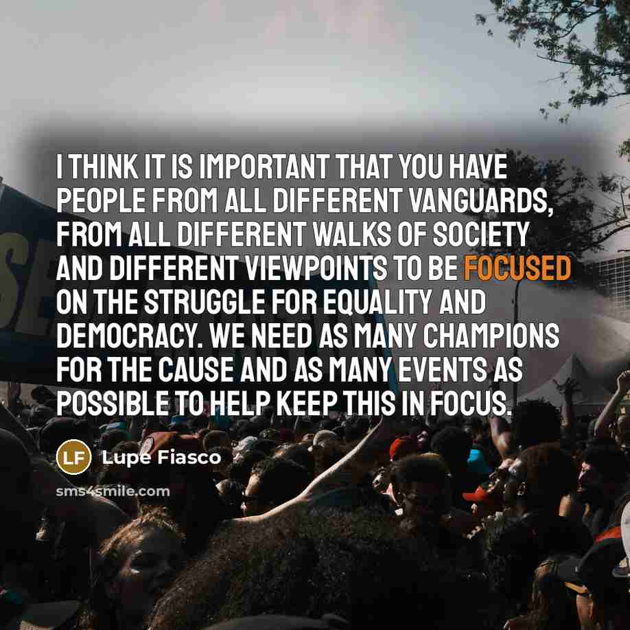 “I think it is important that you have people from…” quote by Lupe Fiasco