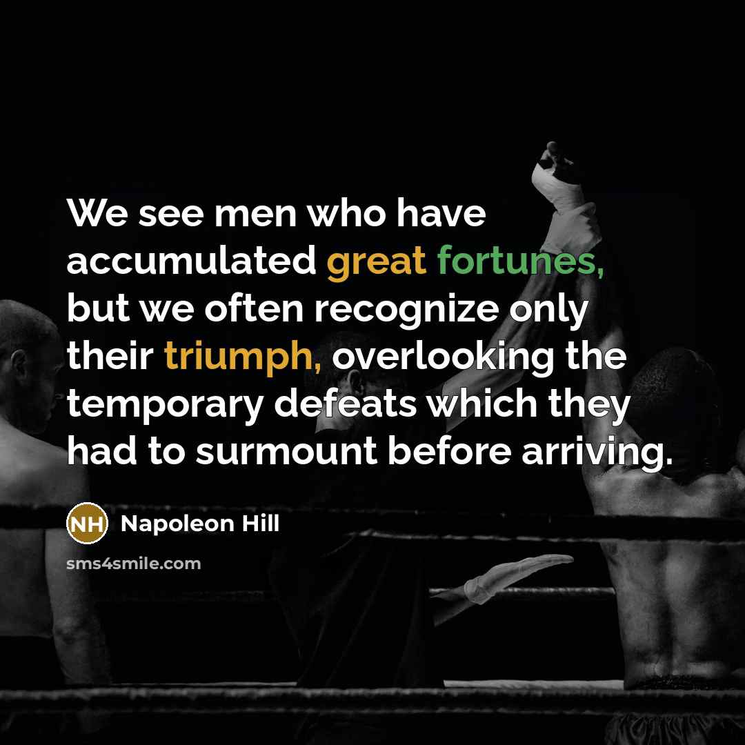 “We see men who have accumulated great fortunes, but we…” quote by Napoleon Hill