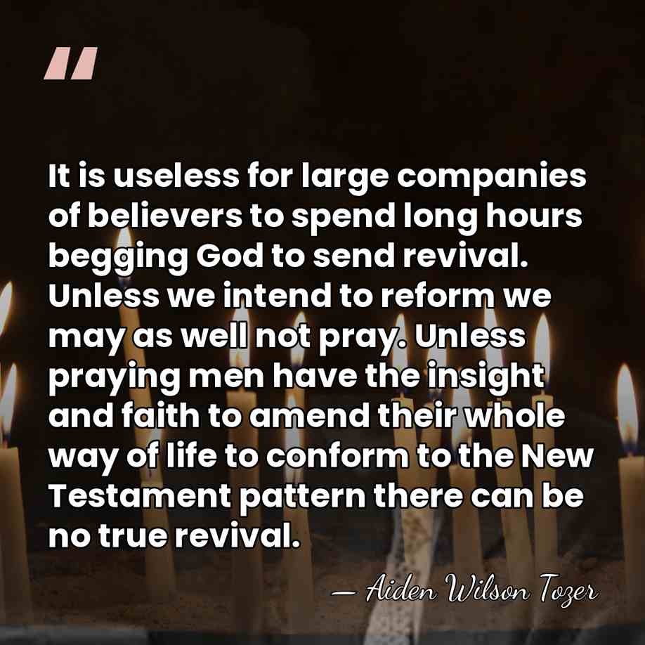 It is useless for large companies of believers to spend long hours&hellip; - Aiden Wilson Tozer