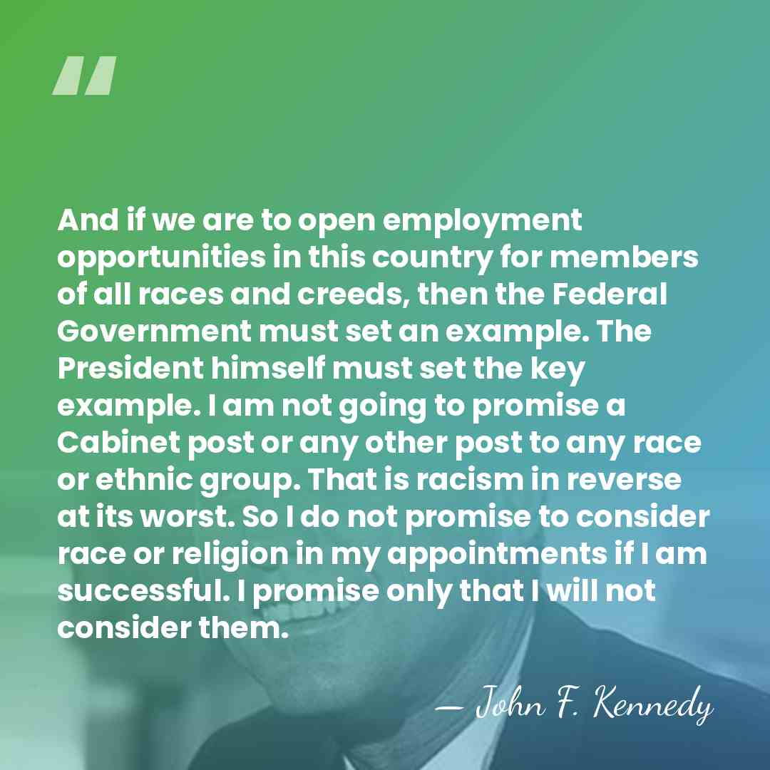 And if we are to open employment opportunities in this country for&hellip; - John F. Kennedy