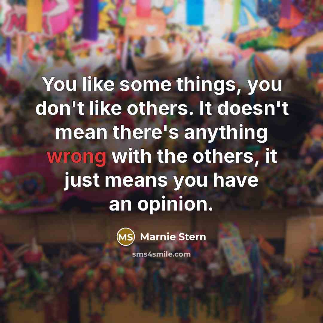 “You like some things, you don't like others. It doesn't…” quote by Marnie Stern