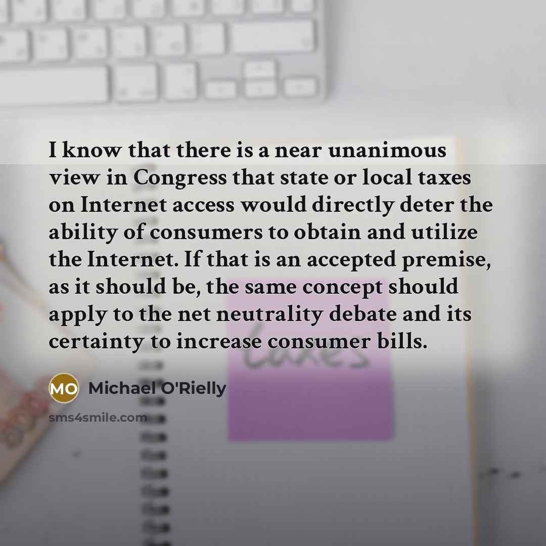 “I know that there is a near unanimous view in…” quote by Michael O'Rielly