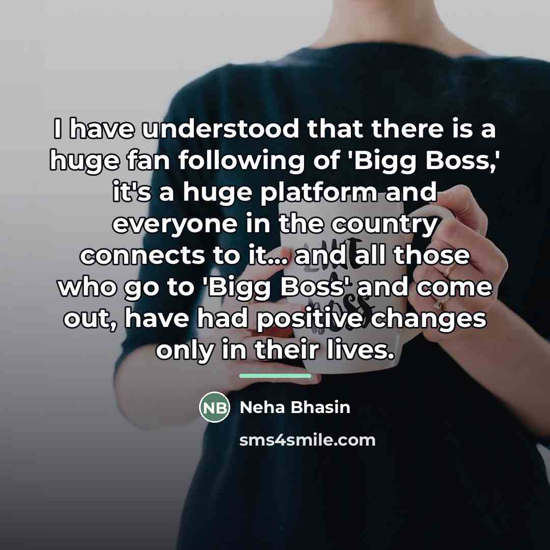 “I have understood that there is a huge fan following…” quote by Neha Bhasin