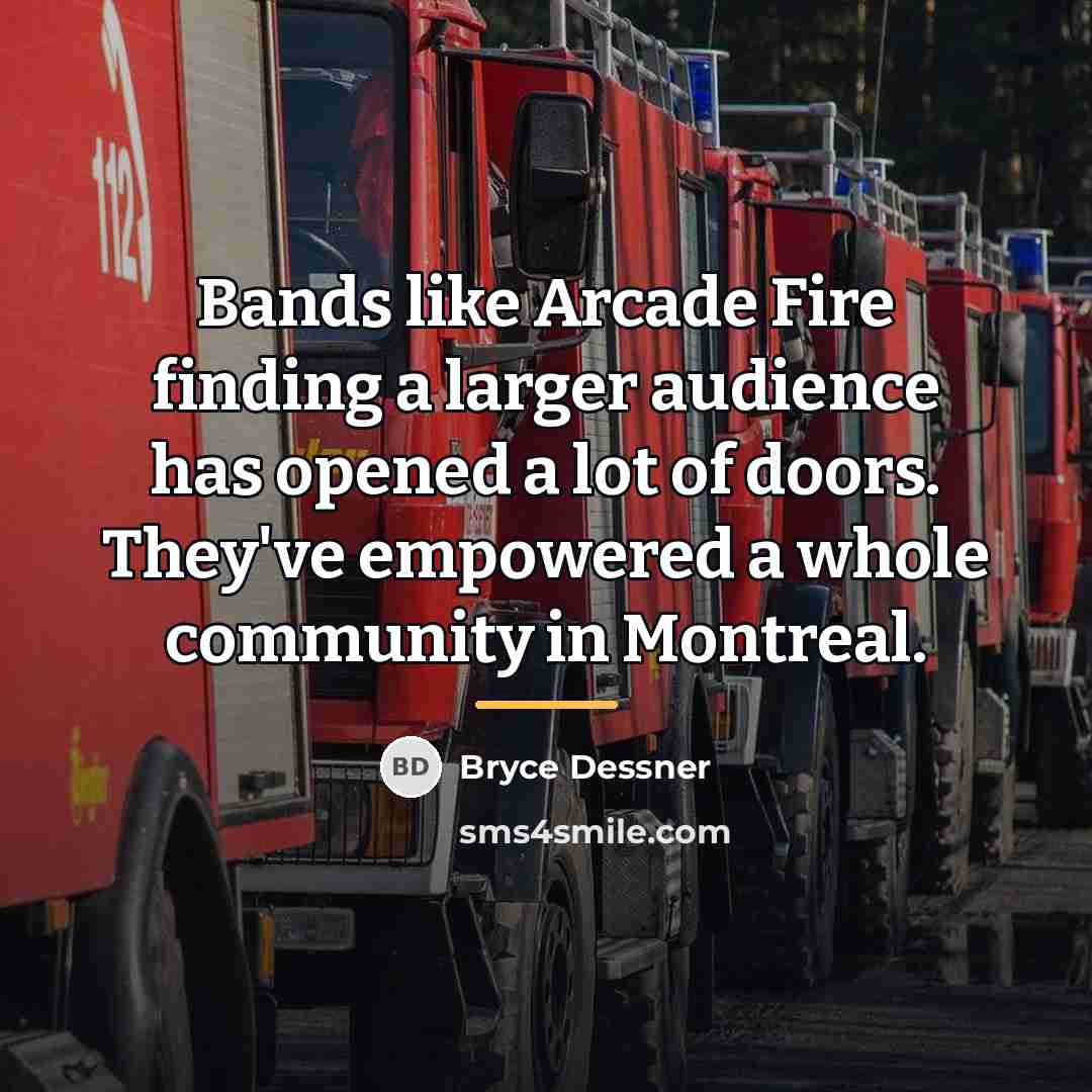 “Bands like Arcade Fire finding a larger audience has opened…” quote by Bryce Dessner