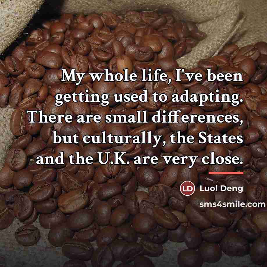 “My whole life, I've been getting used to adapting. There…” quote by Luol Deng