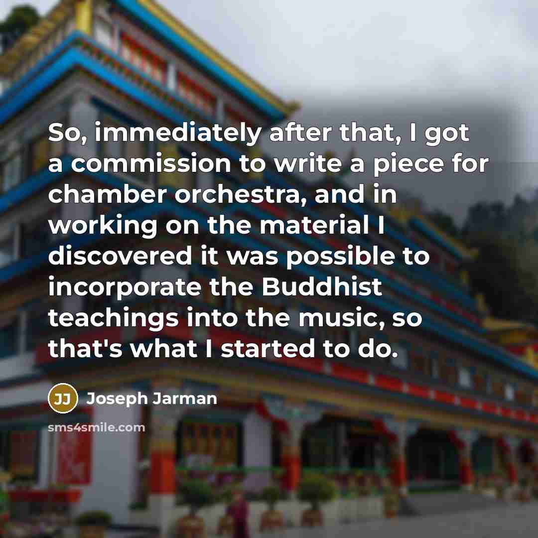 “So, immediately after that, I got a commission to write…” quote by Joseph Jarman