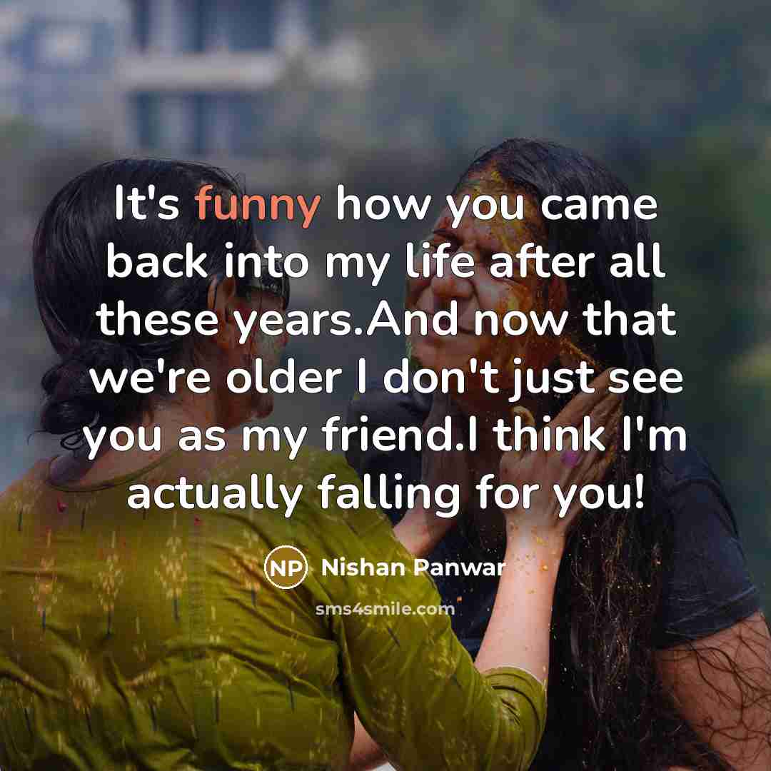“It's funny how you came back into my life after…” quote by Nishan Panwar
