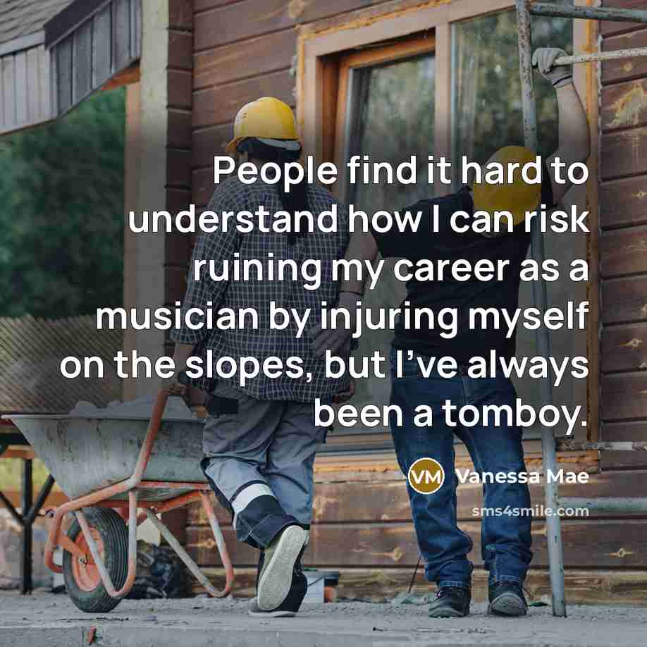 “People find it hard to understand how I can risk…” quote by Vanessa Mae