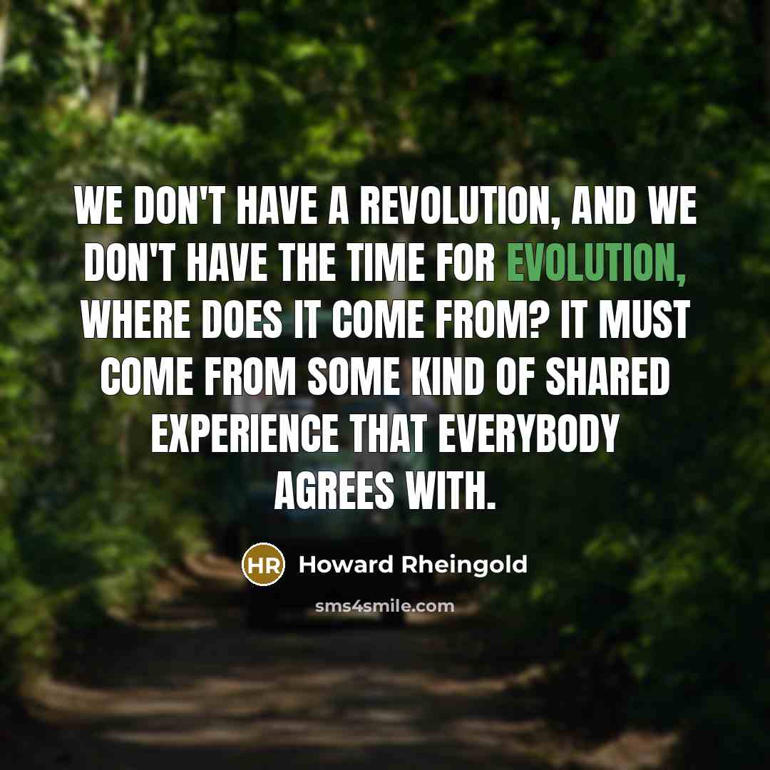 “We don't have a revolution, and we don't have the…” quote by Howard Rheingold