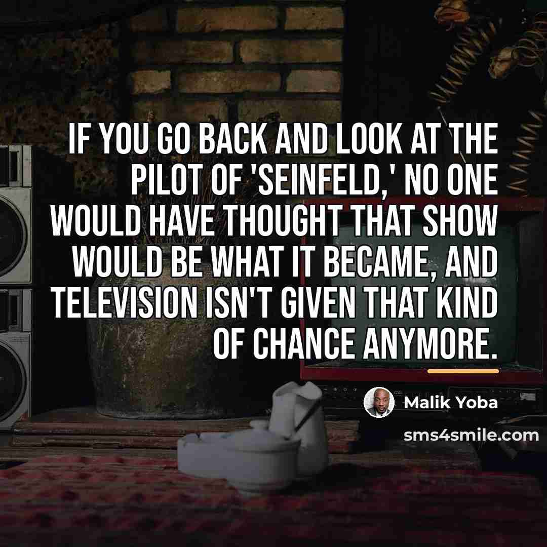 “If you go back and look at the pilot of…” quote by Malik Yoba