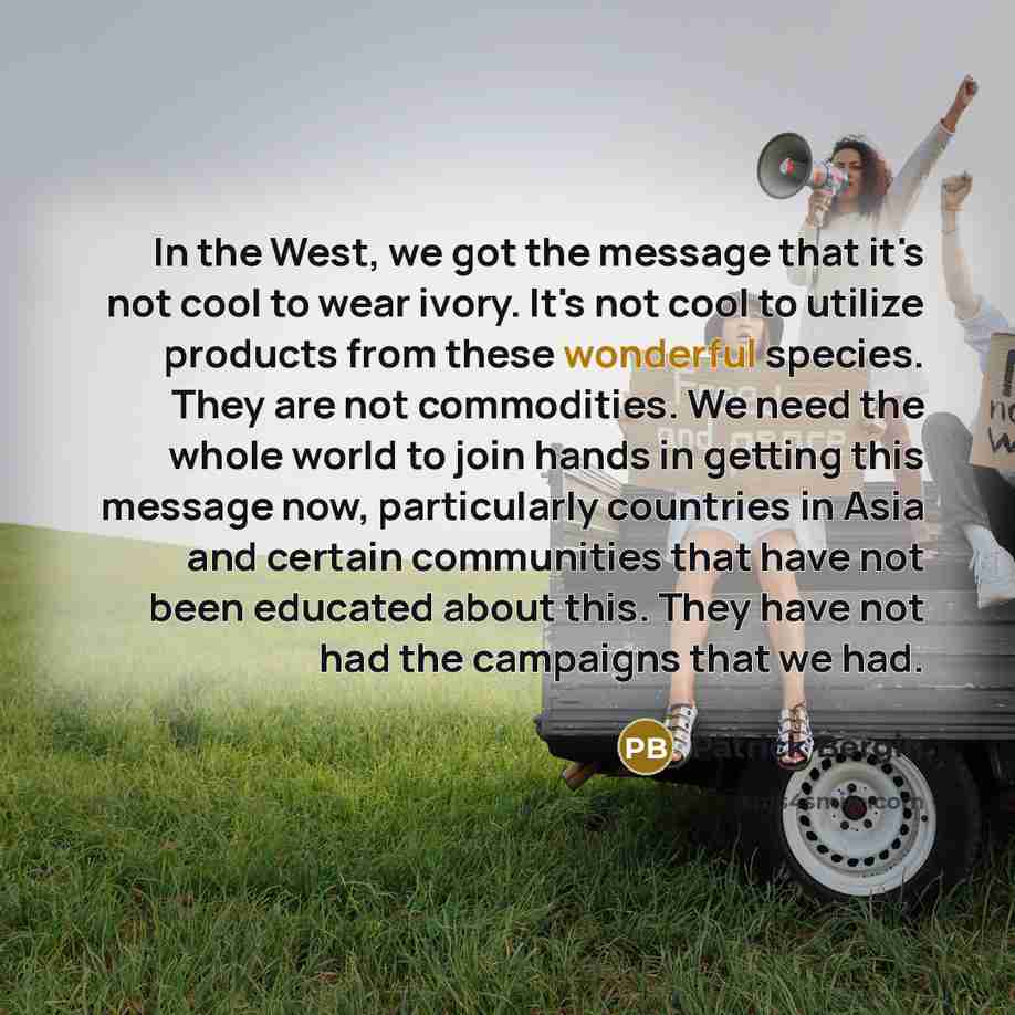 “In the West, we got the message that it's not…” quote by Patrick Bergin