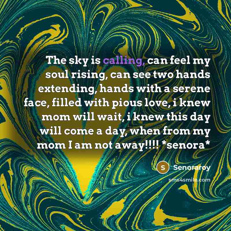 “The sky is calling, can feel my soul rising, can…” quote by Senoraroy