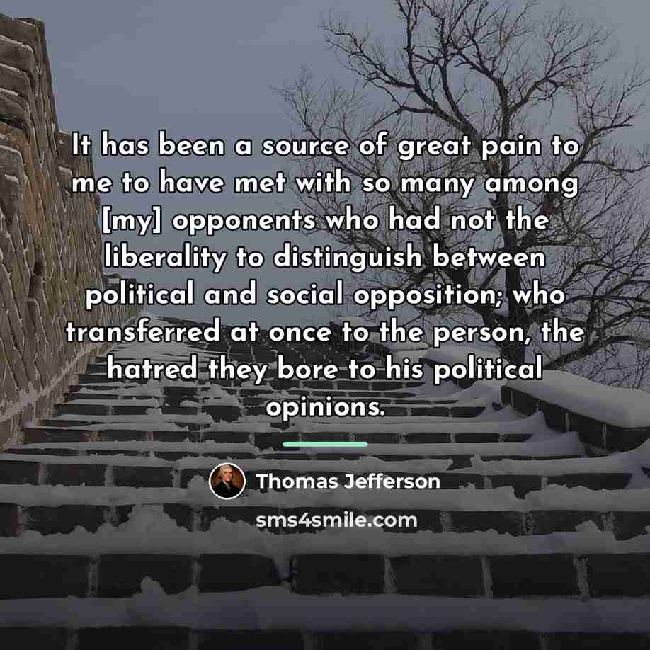 “It has been a source of great pain to me…” quote by Thomas Jefferson