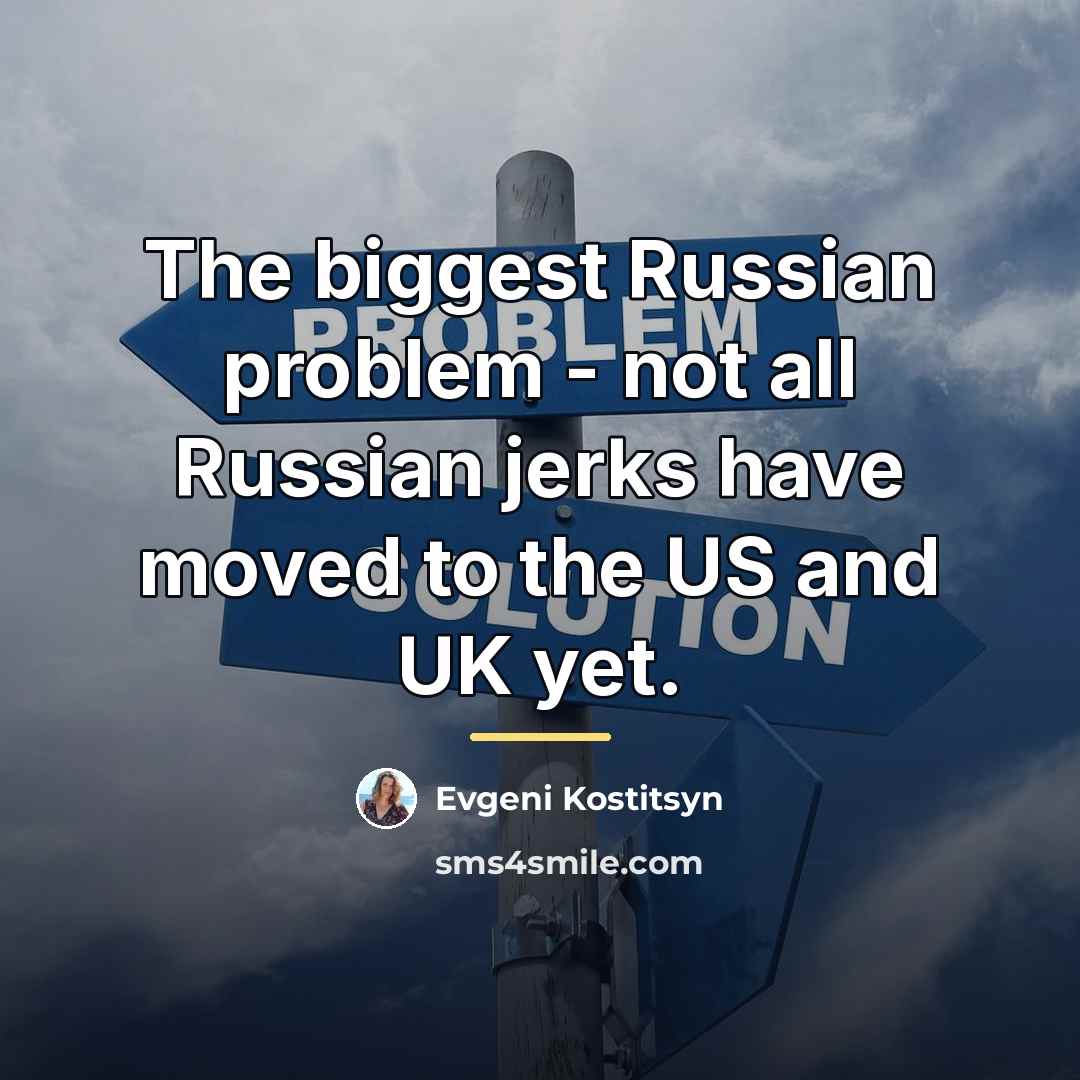 “The biggest Russian problem - not all Russian jerks have…” quote by Evgeni Kostitsyn