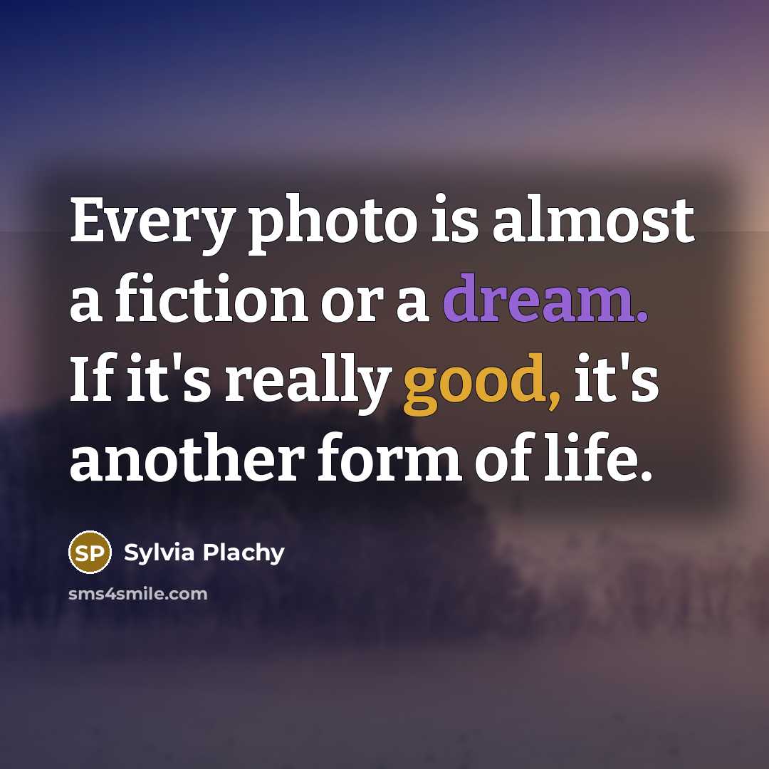 “Every photo is almost a fiction or a dream. If…” quote by Sylvia Plachy