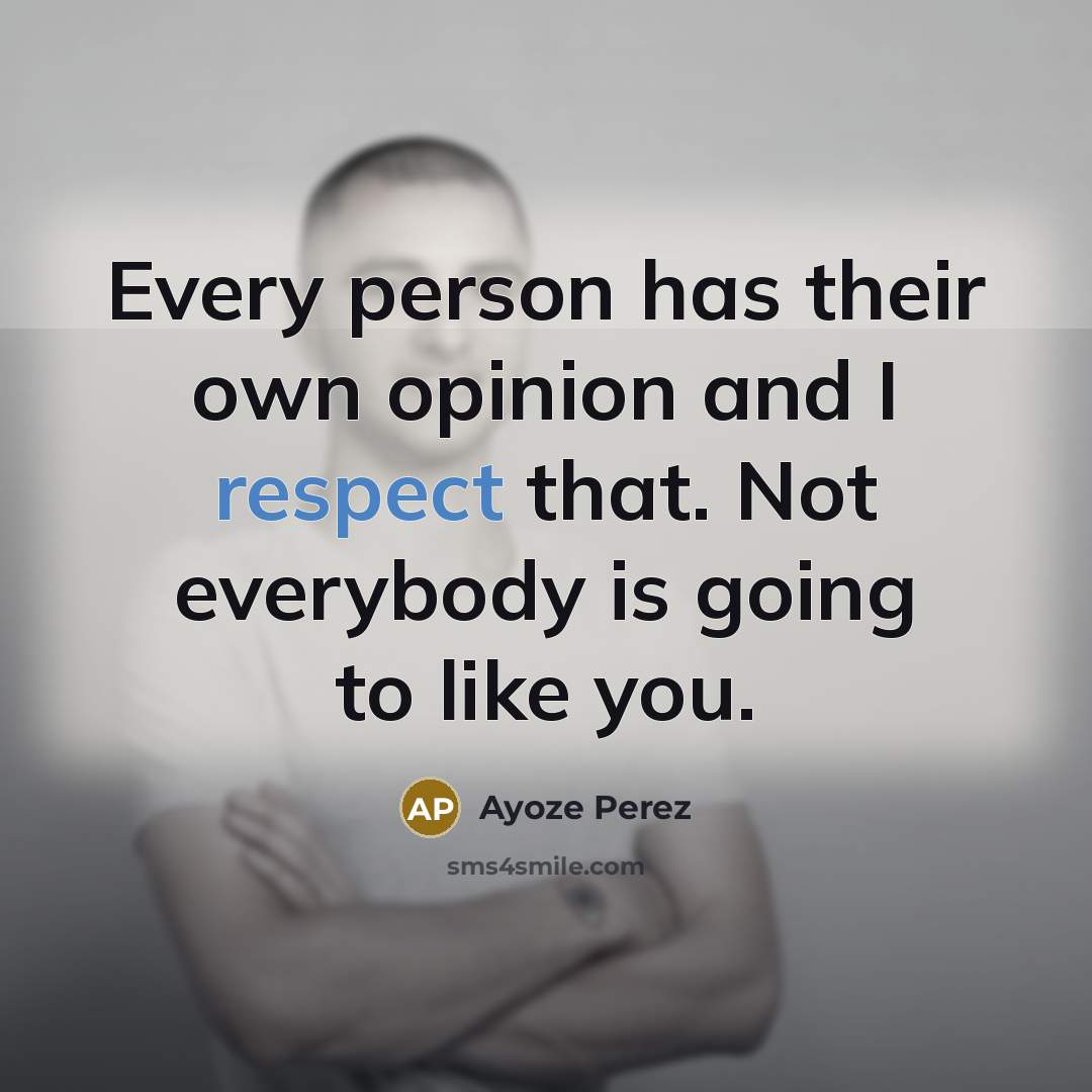 “Every person has their own opinion and I respect that.…” quote by Ayoze Perez