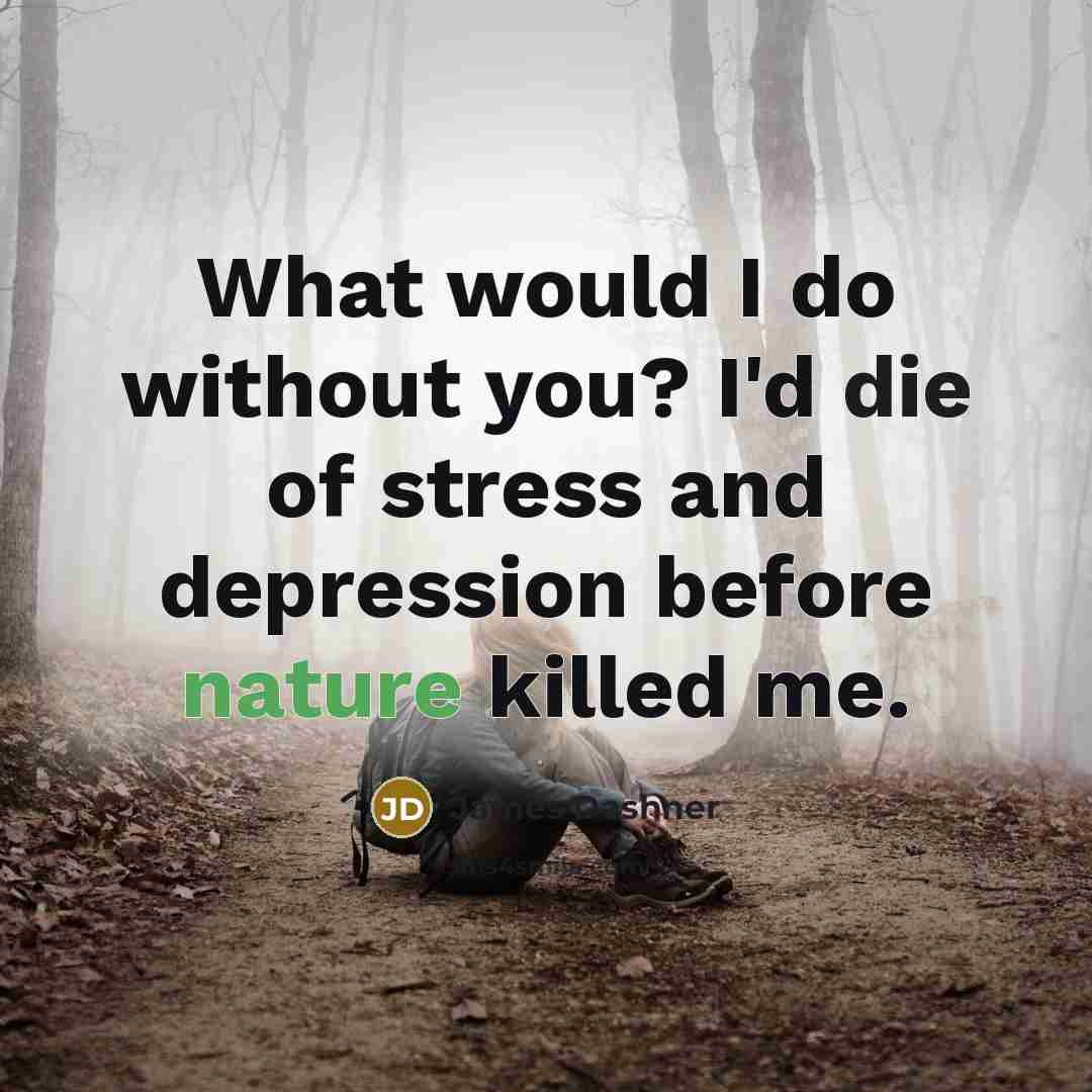 “What would I do without you? I'd die of stress…” quote by James Dashner
