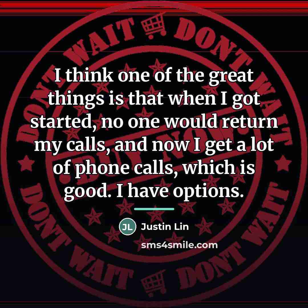 “I think one of the great things is that when…” quote by Justin Lin