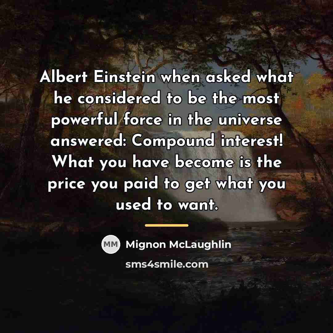 “Albert Einstein when asked what he considered to be the…” quote by Mignon McLaughlin