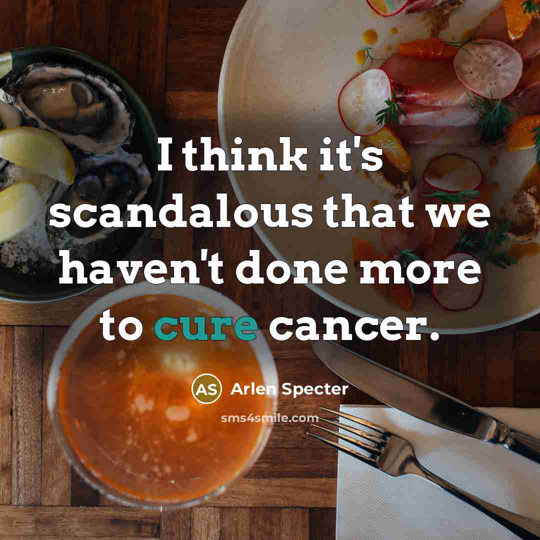 “I think it's scandalous that we haven't done more to…” quote by Arlen Specter