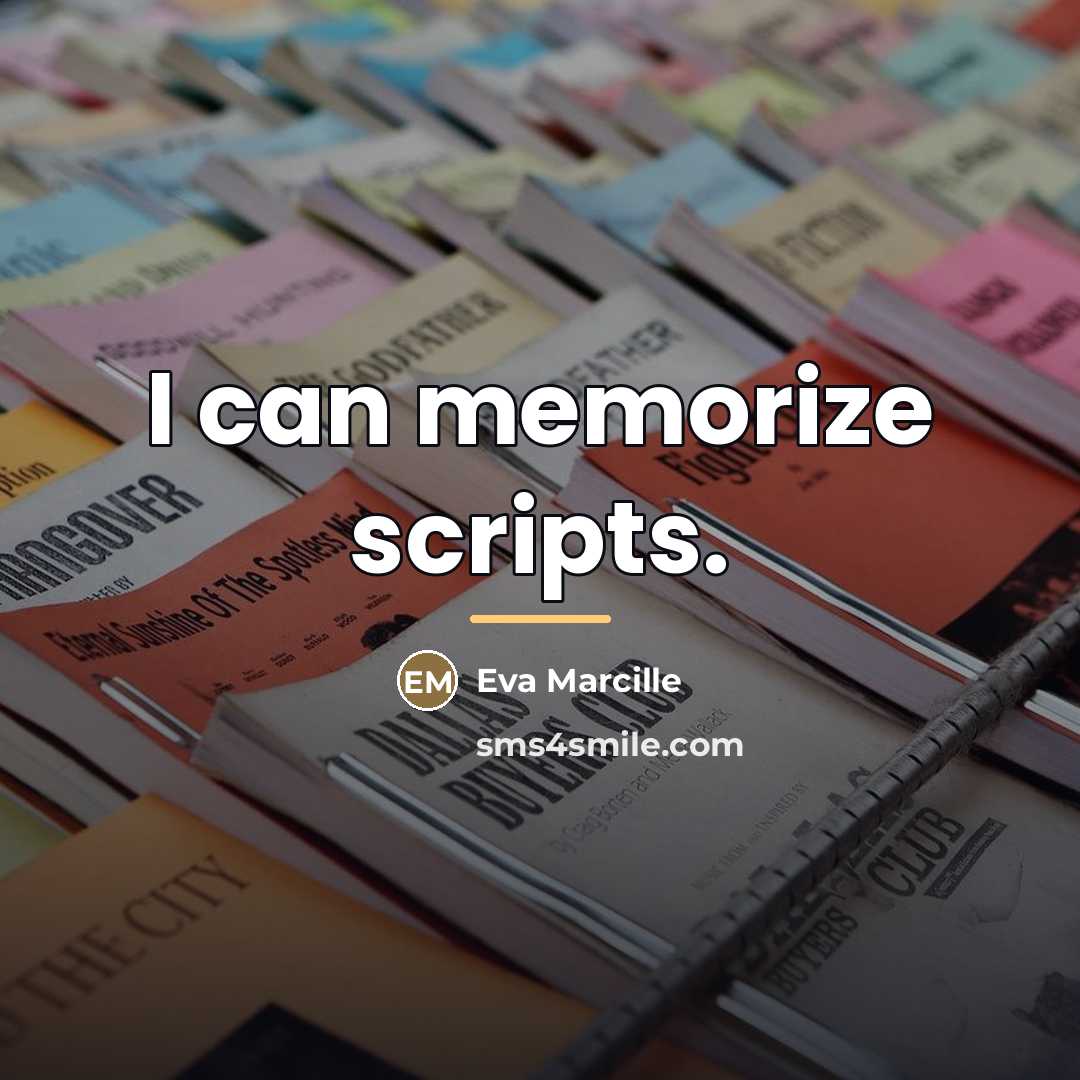 “I can memorize scripts.…” quote by Eva Marcille