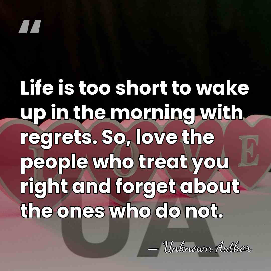 Life is too short to wake up in the morning with regrets.&hellip; - Christy Chung