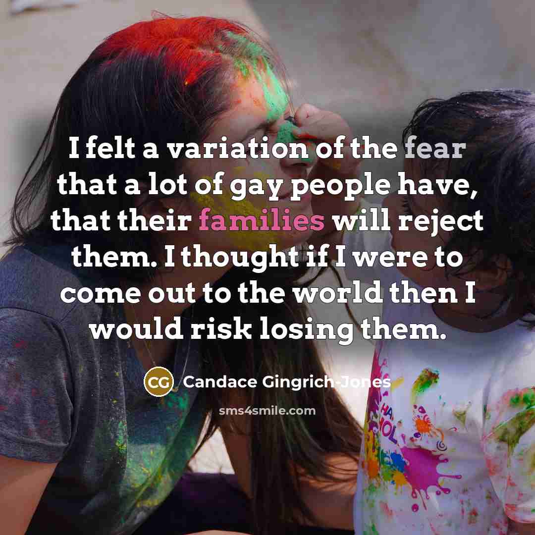 “I felt a variation of the fear that a lot…” quote by Candace Gingrich-Jones