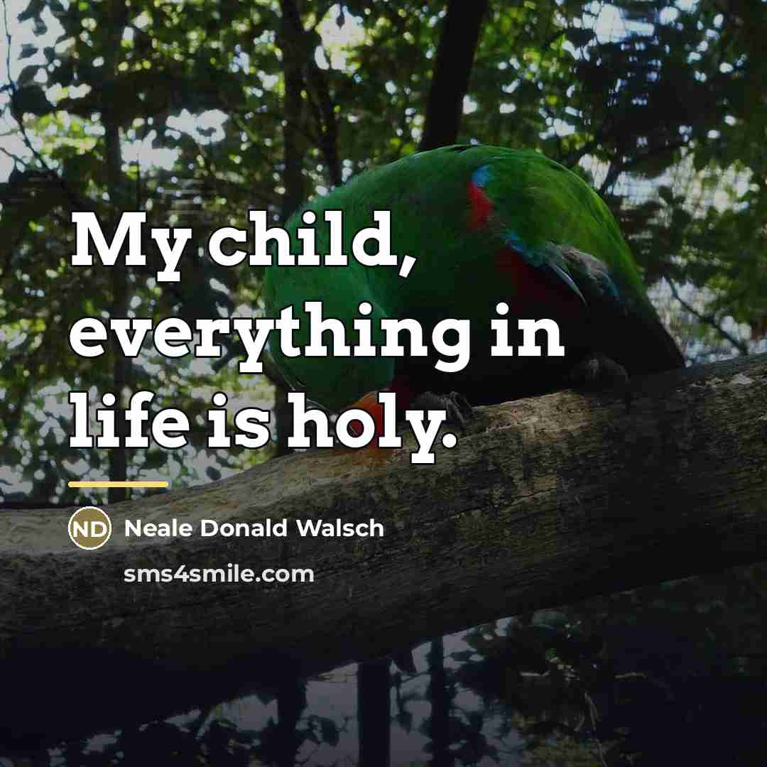 “My child, everything in life is holy.…” quote by Neale Donald Walsch