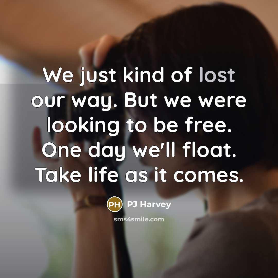 “We just kind of lost our way. But we were…” quote by PJ Harvey