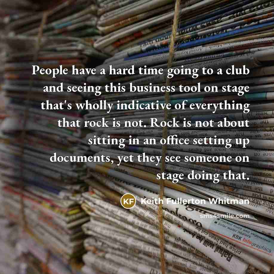“People have a hard time going to a club and…” quote by Keith Fullerton Whitman