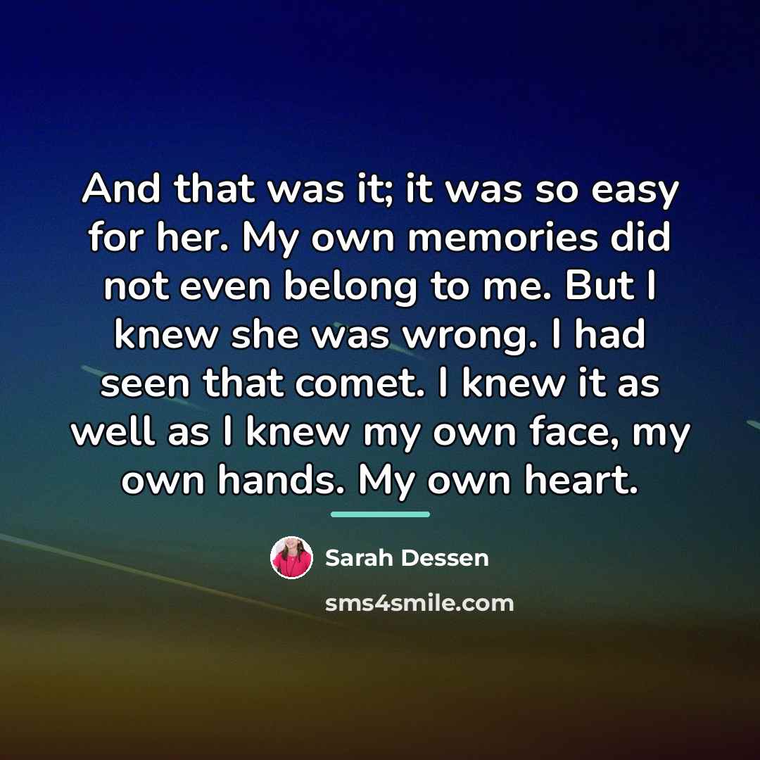 “And that was it; it was so easy for her.…” quote by Sarah Dessen