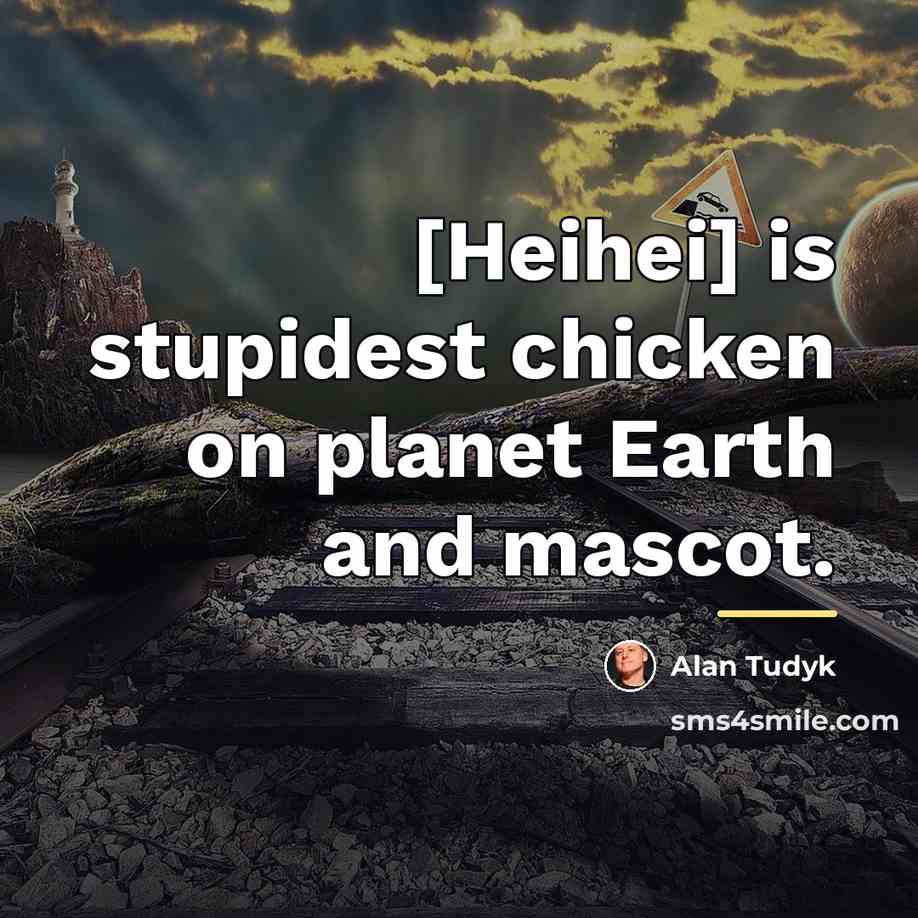 “[Heihei] is stupidest chicken on planet Earth and mascot.…” quote by Alan Tudyk