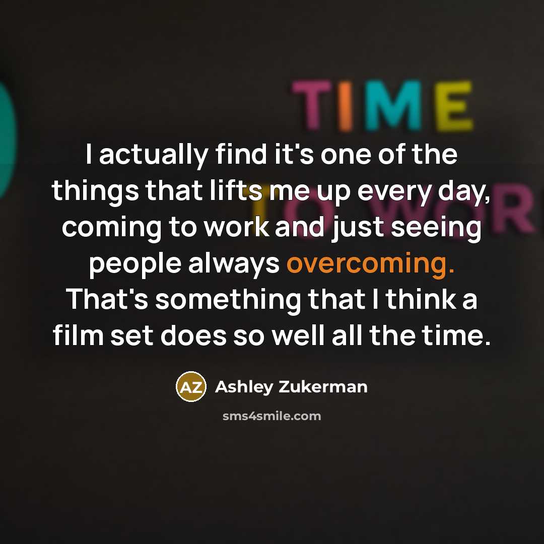“I actually find it's one of the things that lifts…” quote by Ashley Zukerman