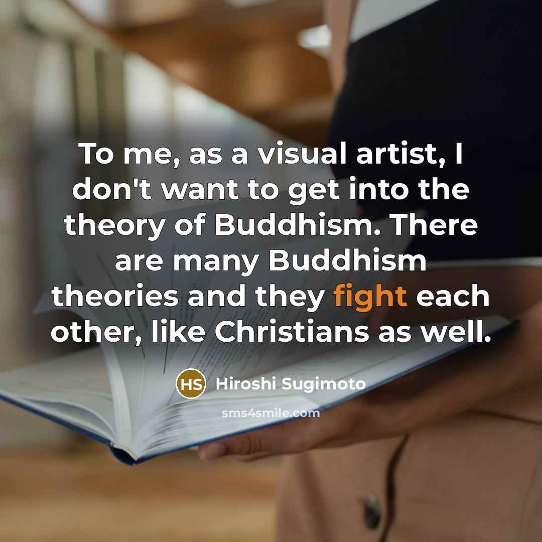 “To me, as a visual artist, I don't want to…” quote by Hiroshi Sugimoto