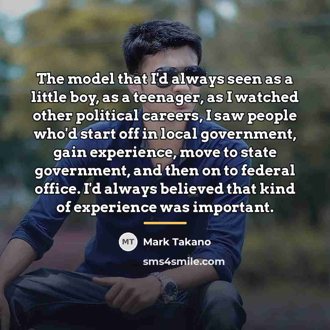 “The model that I'd always seen as a little boy,…” quote by Mark Takano